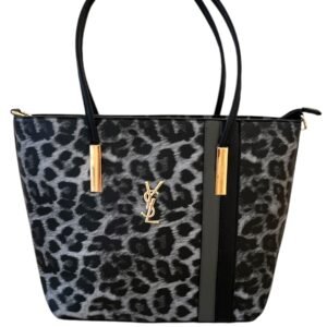 YSL ΤΣΑΝΤΑ ΛΕΟΠΑΡ ΜΑΥΡΗ